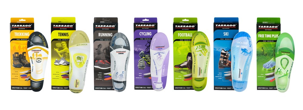 Tarrago commercializes one of the largest range of sports insoles in the market