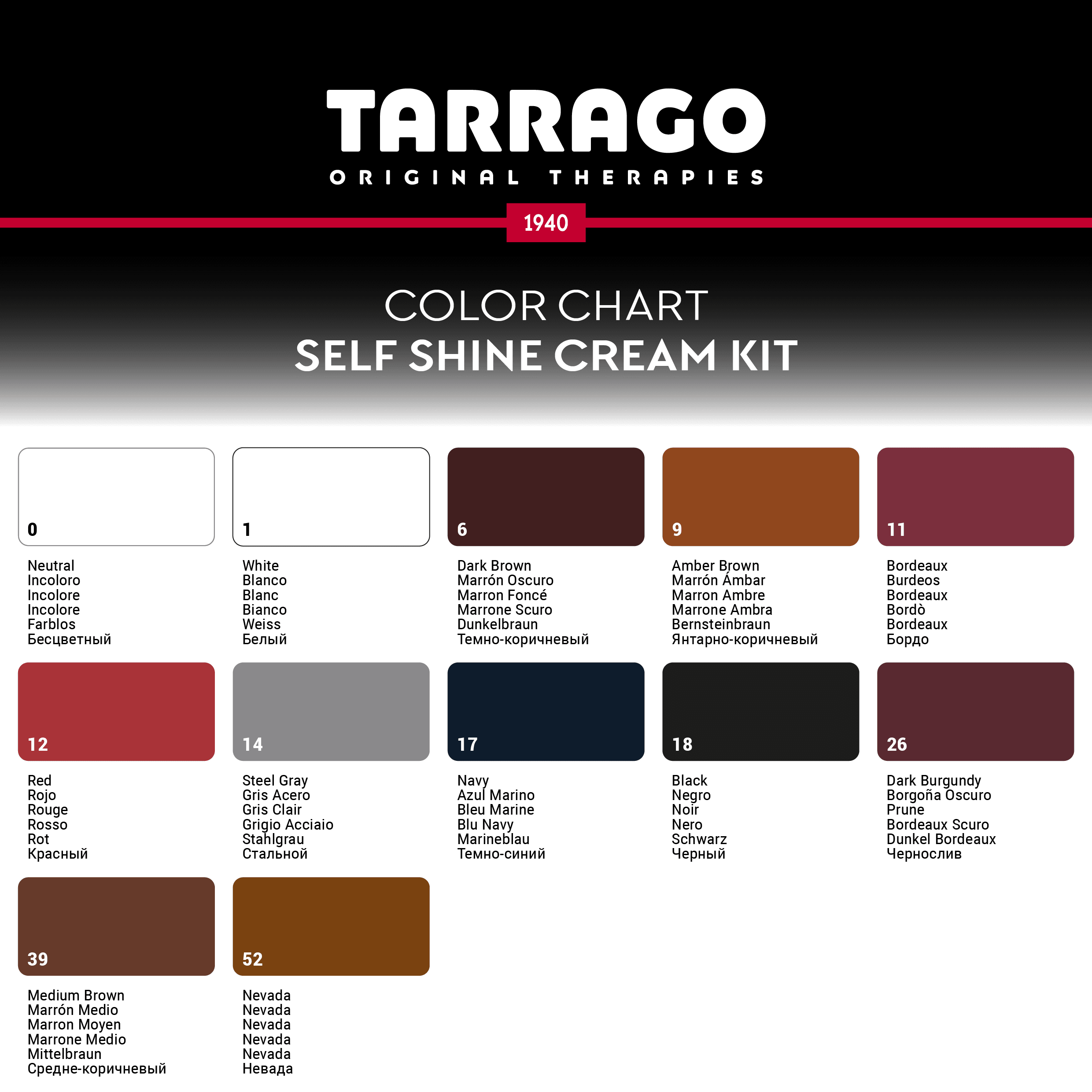 Tarrago Self Shine Color Dye Kit - ShoeMedic