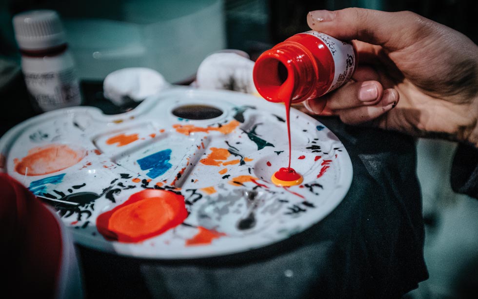 Paint Pouring Shoes