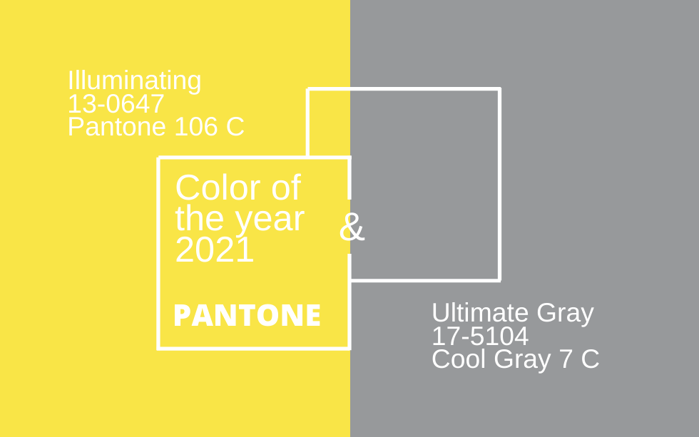 Colors of the Year 2021: Ultimate Gray and Illuminating Yellow
