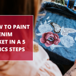 How to paint a denim jacket in a 5 basics steps