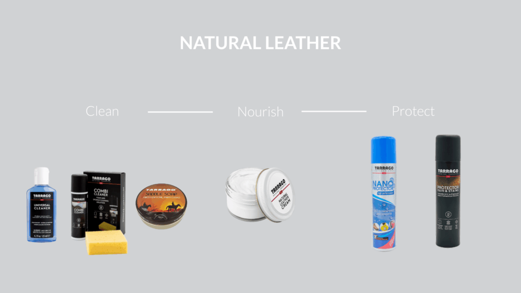 Cleaning natural leather upholsery